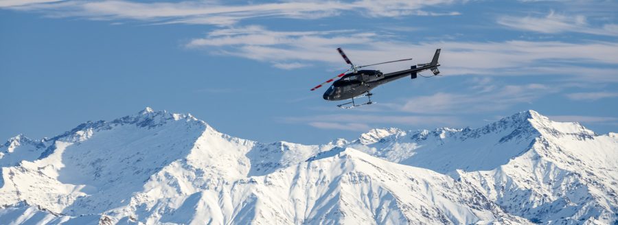 airbus as355 np Helicopter twin-engine over a Glacier | Heliworks