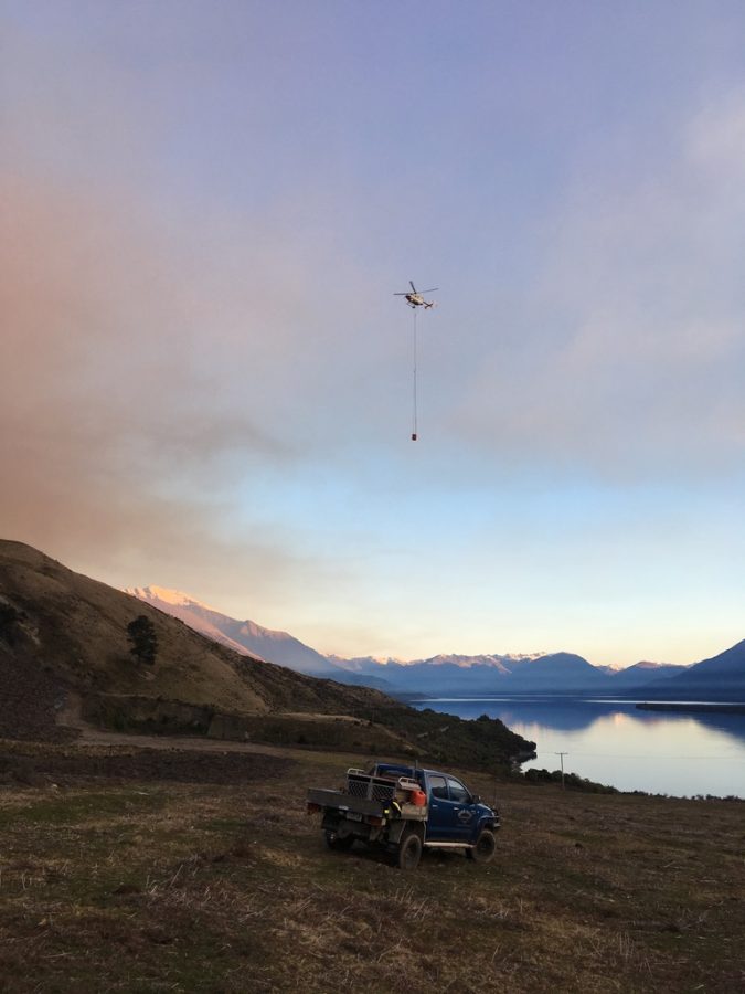 Firefighting trucks in remote loactions by Helicopter in Central Otago