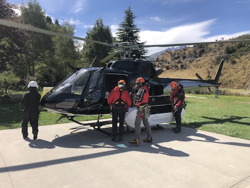 Search and rescue efforts by air with heliworks queenstown and heli glenorchy